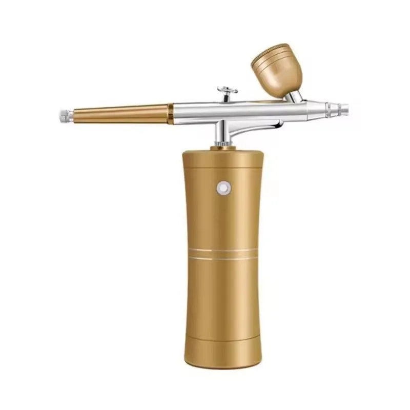 Custom New Makeup Airbrush Machine 7.4V Spray Gun Facial Airbrush Set Nail Airbrush For Make Up Nail Art Paint