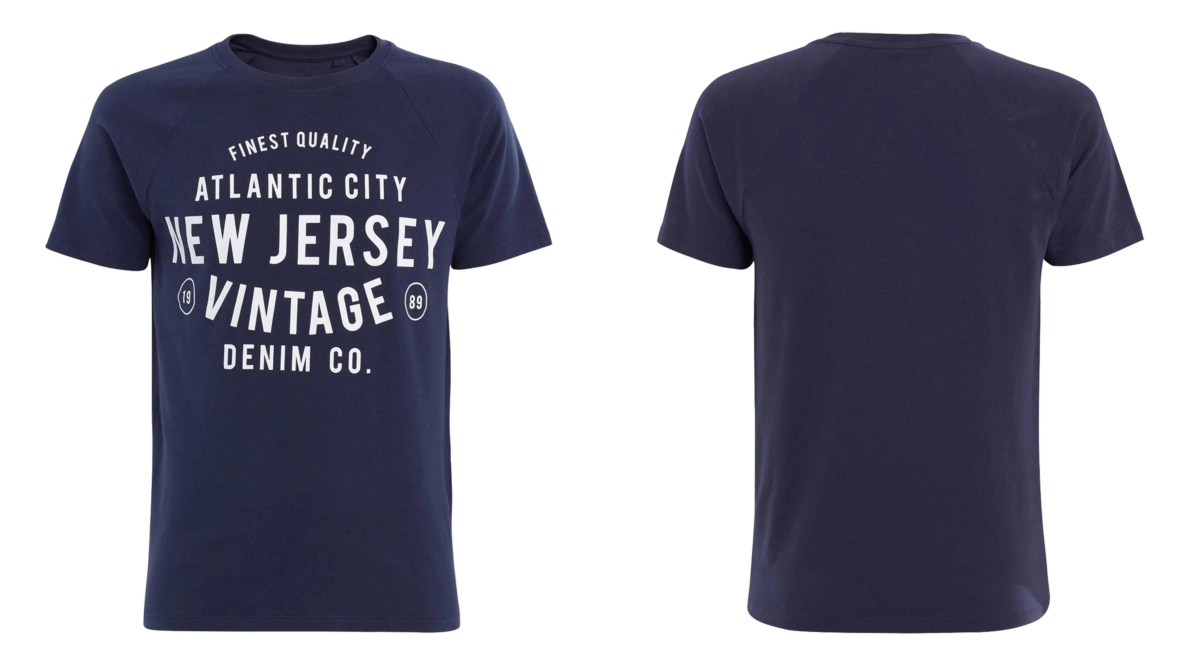 Navy blue customized graphic vintage muscle fit athletic t shirt for men Bangladesh wholesale clothing online shopping