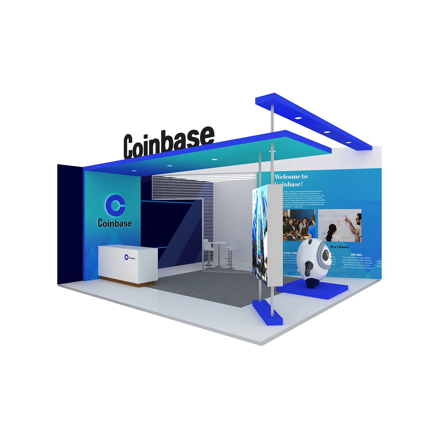 20 x 20 Reusable Trade show Booth conference booth with TV Stand