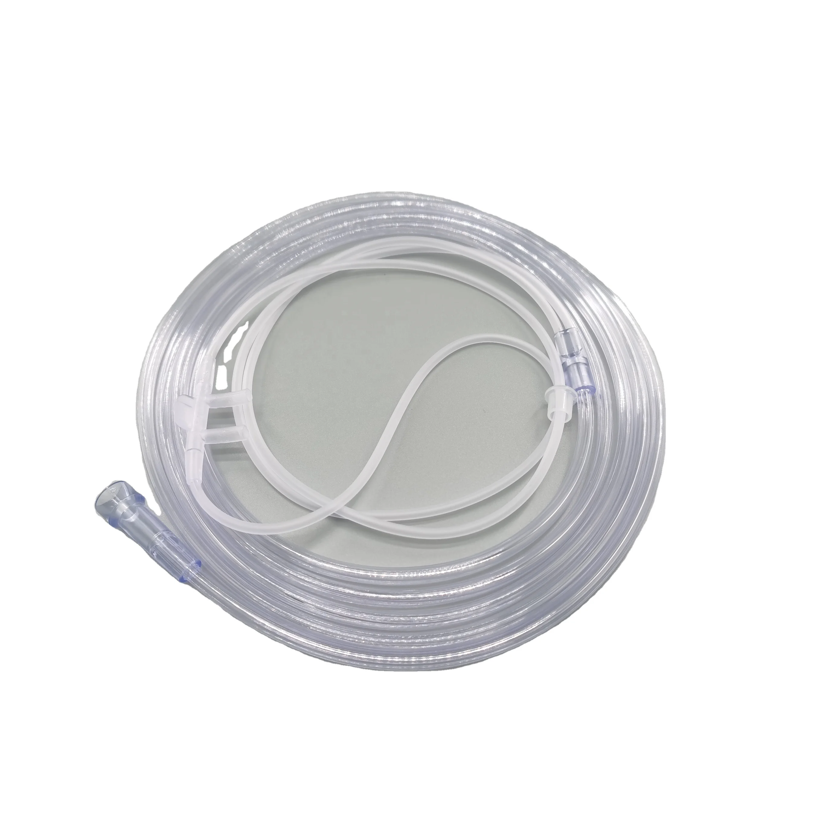 Nasal cannula with clear or green