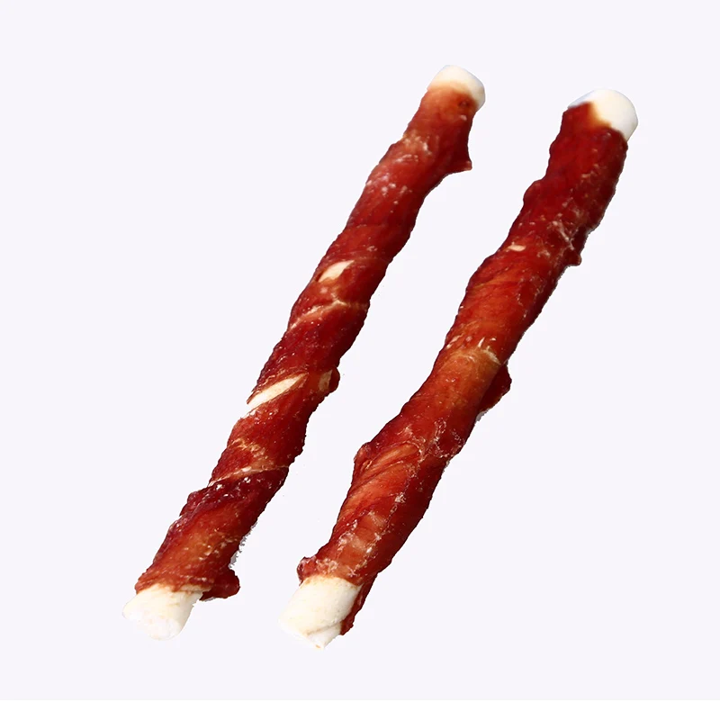 High quality low price as healthy dog treats as rewards duck jerky and rawhide twists