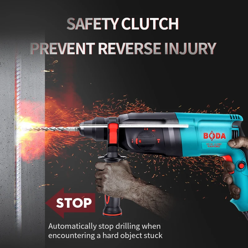 Boda power tools 26mm high quality three uses 850W rotary hammer drill