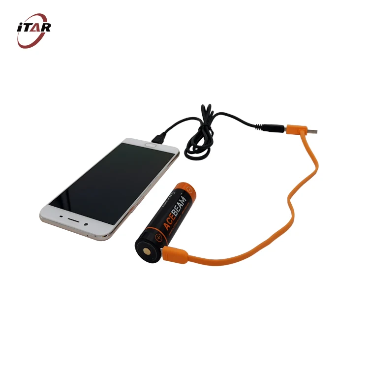 Lithium battery 21700 3.6V 3.7V 5000mah USB Type C self charging and discharging rechargeable battery