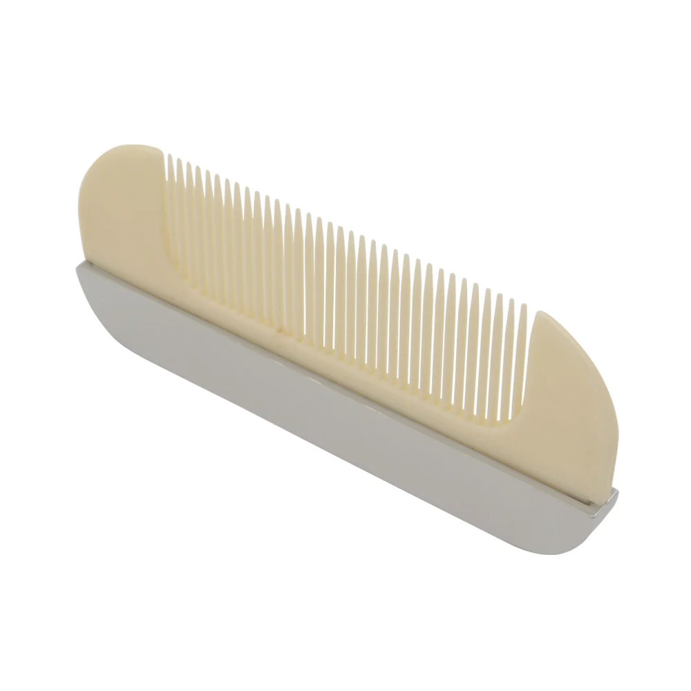 custom wholesale metal bling peines del pelo silver luxury mini cute small baby shower hair comb with logo for kids