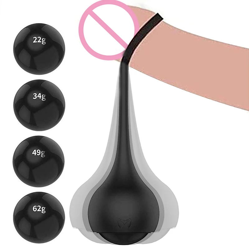 Penis Traction Training Stretching Device Delay Best Tool for Male Penis Exercise Dumbbell with 4 Weight Balls