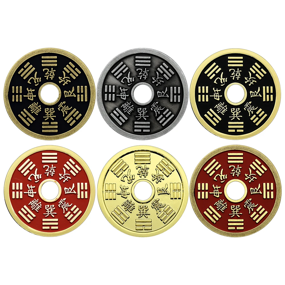 Chinese The Eight Diagrams Coin Bring Good Luck Commemorative Medal Gift Collection