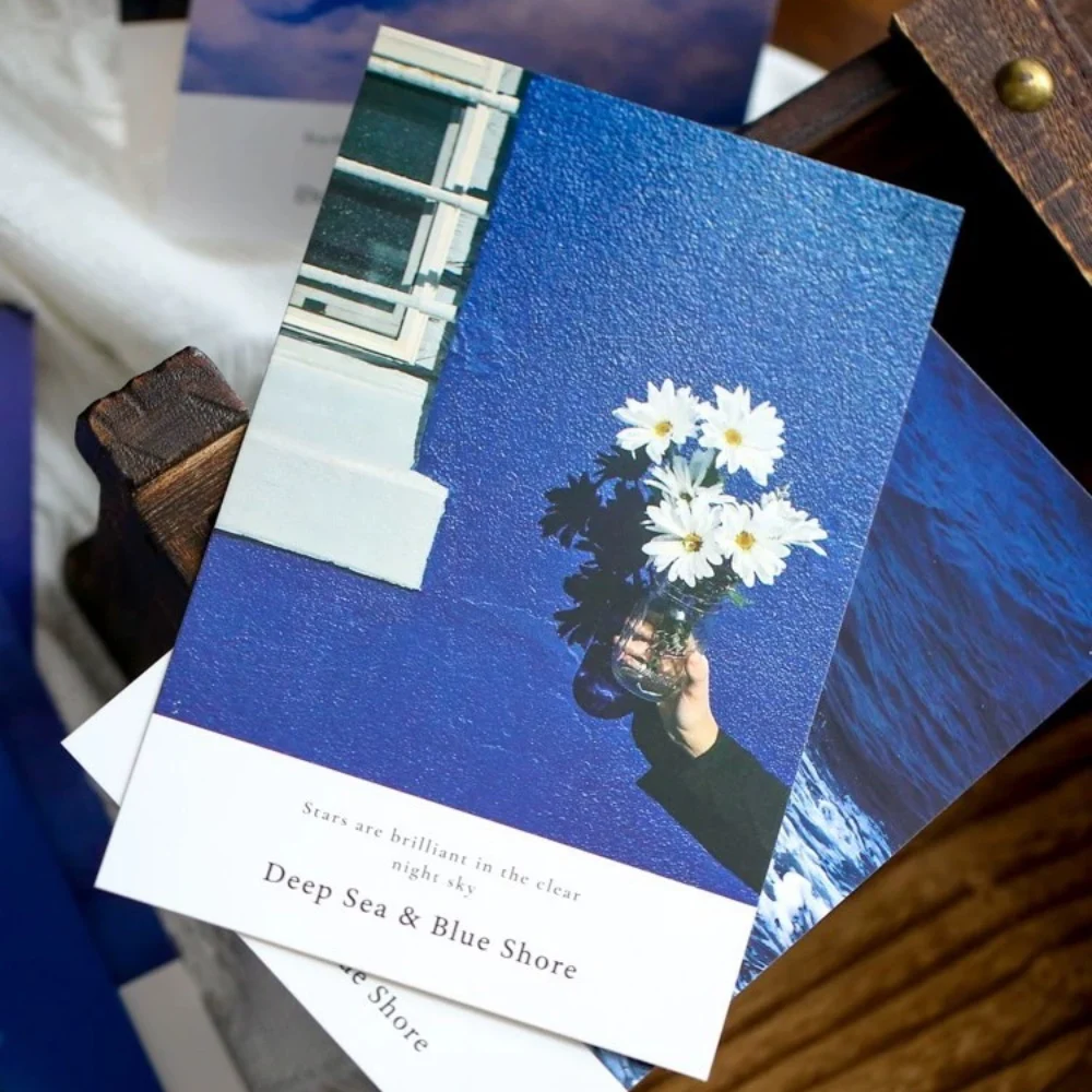 Wholesale custom high quality full colour small marketing postcard