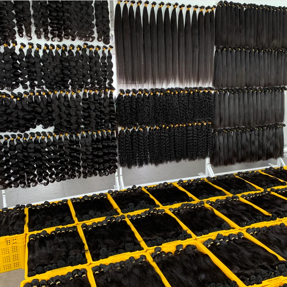 Оптовая продажа, 100% человеческие волосы, топ, пучок, уровень сделки, необработанные волосы, выровненная кутикула, 14,16,18,20,22,24 дюйма на четыре пучка