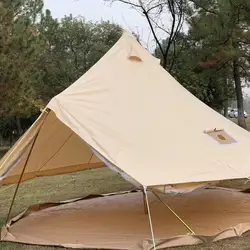 2023 New Style Yurt Mongolian Luxury Glamping Cotton Canvas Bell Tent 5M Camping Outdoor