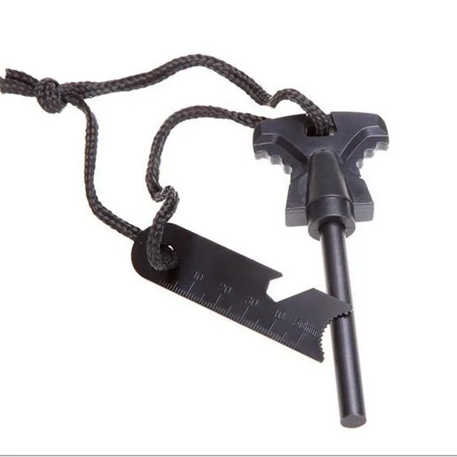 Camping Multifunctional Outdoor Campfire Flint Stick Magnesium Bar Flint Stone Camping Emergency Fire Starter