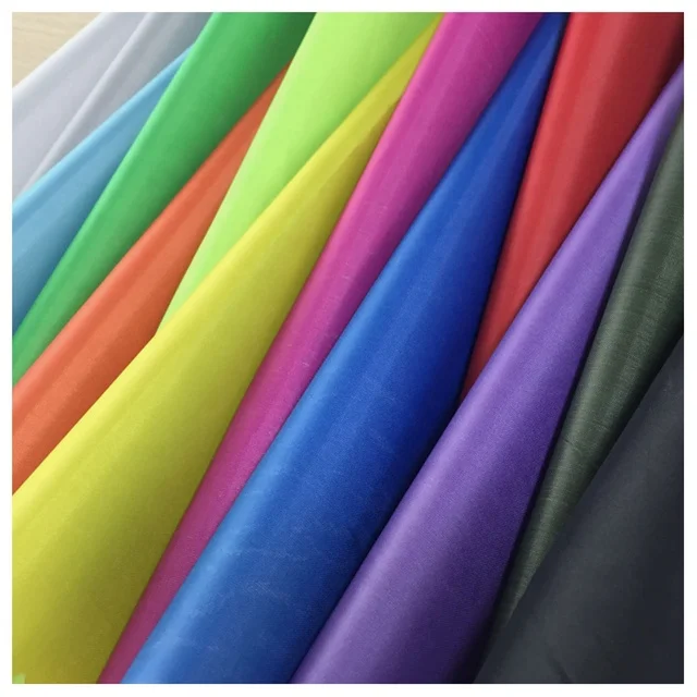 Elastic Tearproof Waterproof Light Folding Umbrella Multicolor Taffeta Fabric Lining for Tent