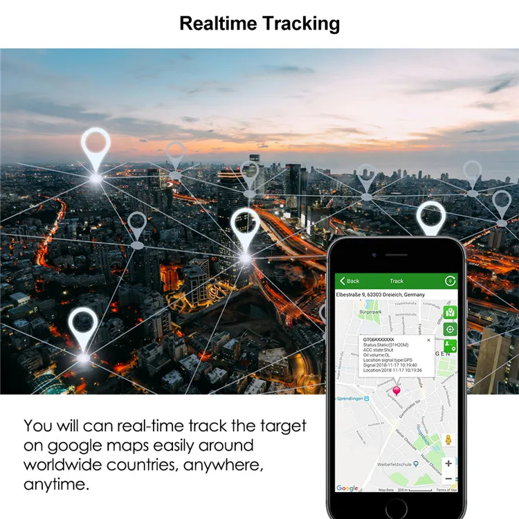  Автомобильный gps-трекер gt06 точный gps-локатор с аварийным