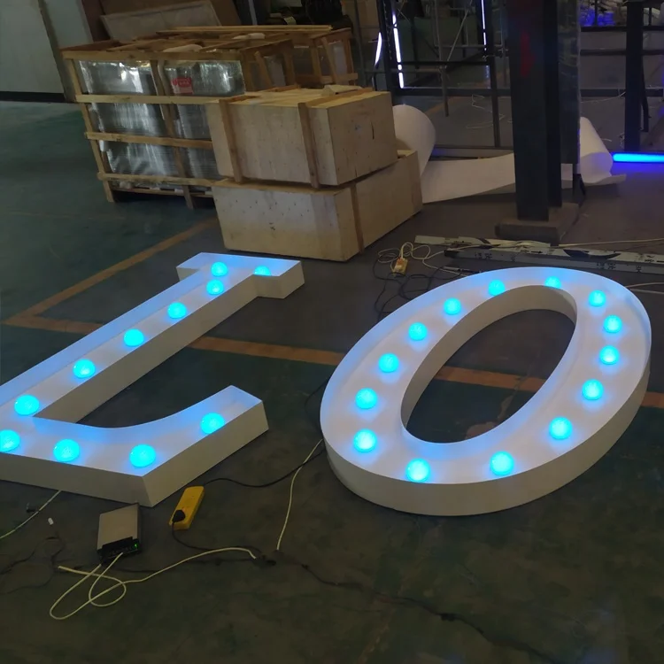 JAGUARSIGN Manufacturer Custom Marry Me Light Up Letters Wedding Decor LED Marquee Letter 4ft Mr and Mrs Sign