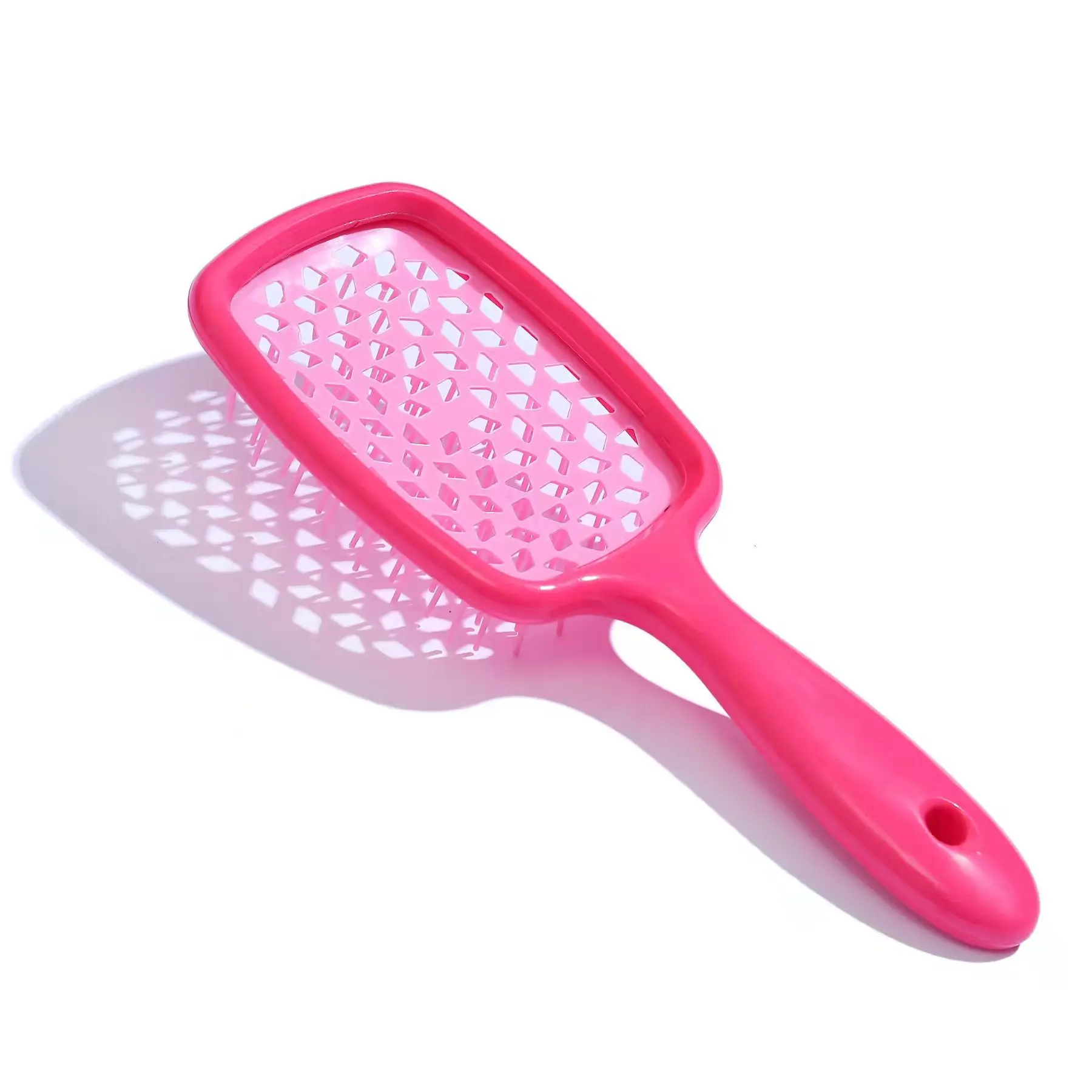 New Arrival Alibab Best Seller Cheap Hair Combe Brush Detangler Hair Styling Hollow Heart Hair Brush Comb Personalized