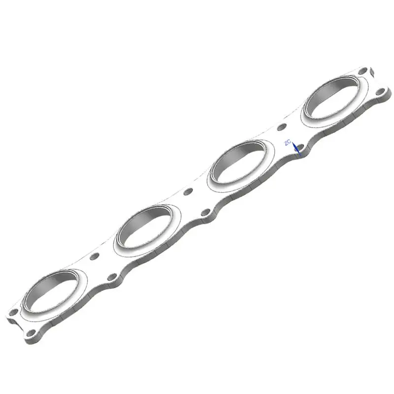 Custom 2JZ-GE Exhaust 304 Stainless Steel CNC Billet Flange