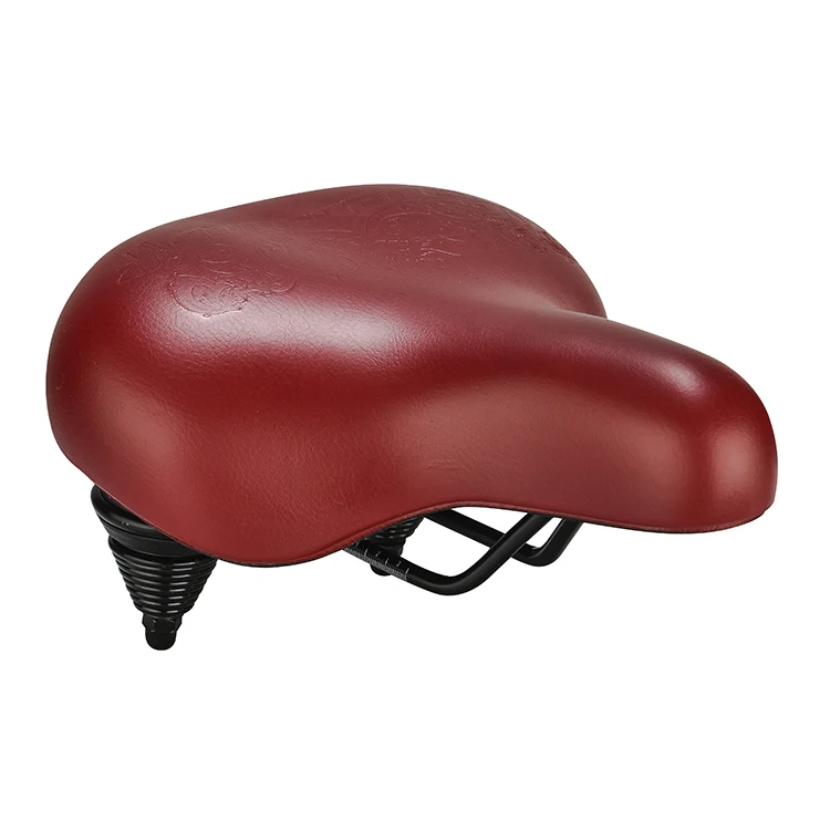 Extra Wide Breathable Comfy Cushioned Universal PU Leather Bike Bicycle Seat Saddles for Mountain Bike