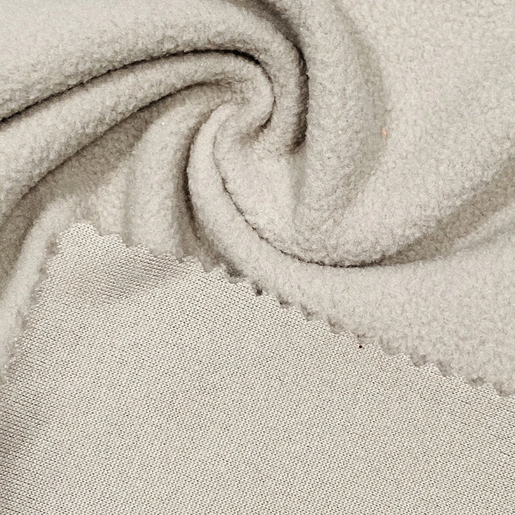 Recycle polyester fleece Eco-friendly fleece fabric one side brush fabric