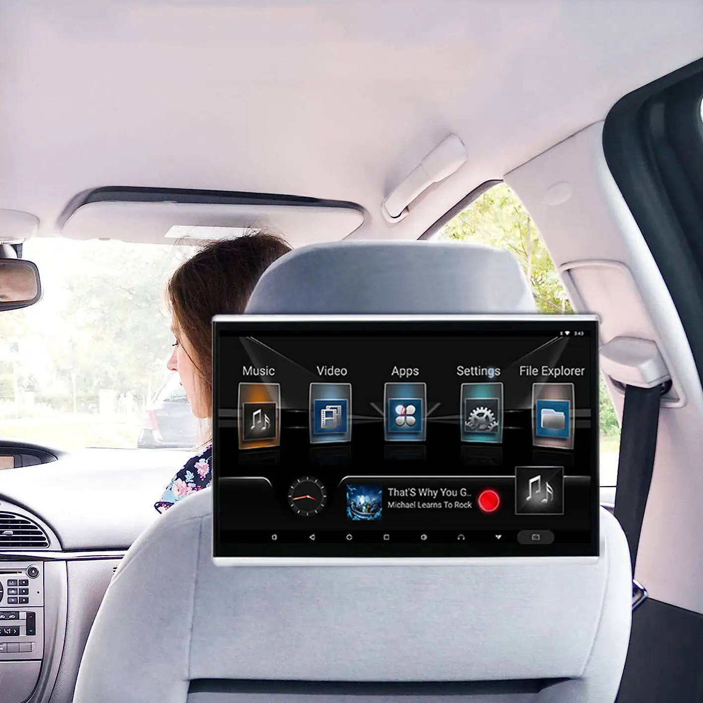 9/10.1/11.6/13.3' digital touch screenpanel Car Headrest Monitor Multimedia Player Multi-language support Adjustable Display