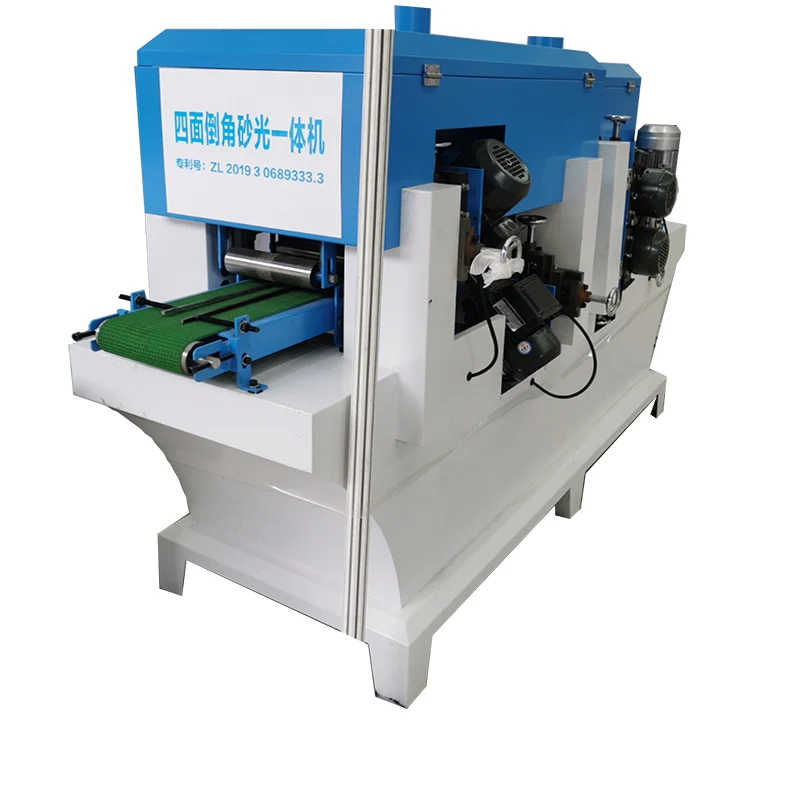 Woodworking four sides sanding machinery automatic polishing hair removal machine Channeling sander Wood processing and grinding