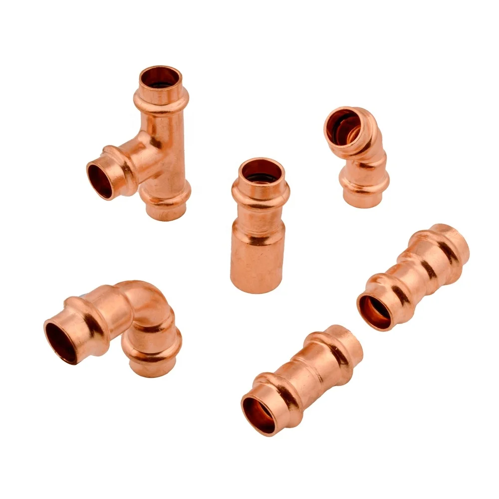 Factory Custom Plumbing Pipe Propress Copper V Profile  Press Fittings