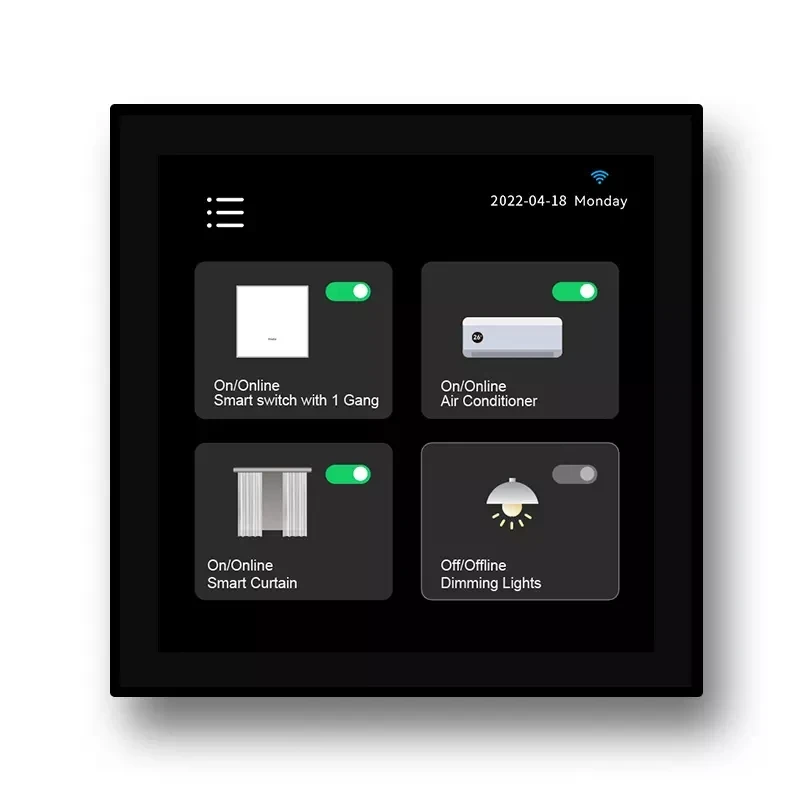 2022 новый 4-дюймовый zigbee шлюз tuya smart home Центральная панель управления