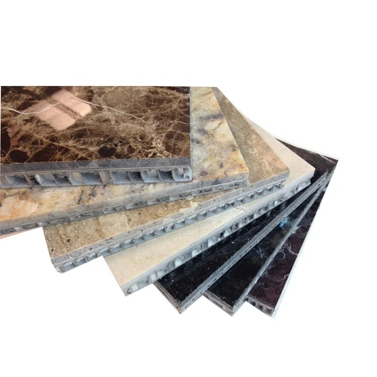 Stone composite aluminum honeycomb panels for exterior wall cladding