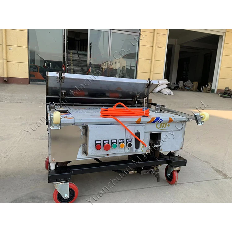 Construction site building interior and exterior wall plastering machine Concrete fully automatic plastering machine