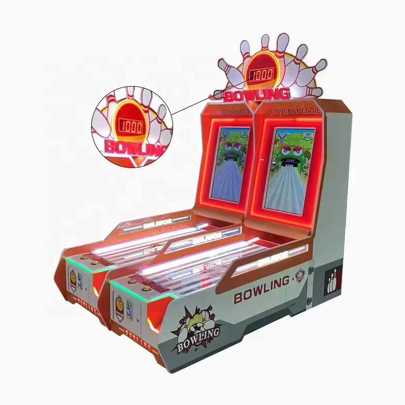 Высококачественная игровая аркадная машина для боулинга с монетоприемником