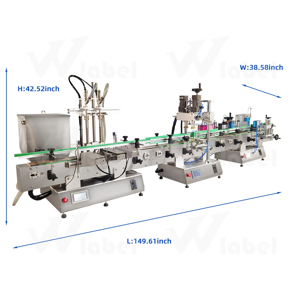 soft drink round bottle desktop filling capping and labeling machine production line