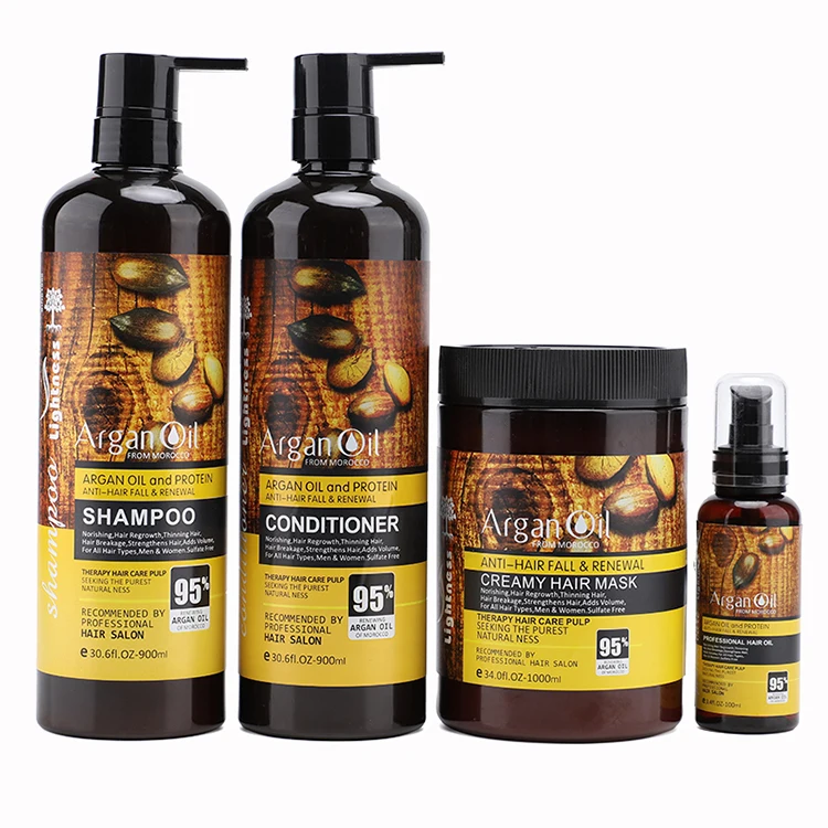 95% Argan Oil Shampoo 900ml Large Capacity Shampoo Conditioner Sets for Regrowth and Moisture Hair