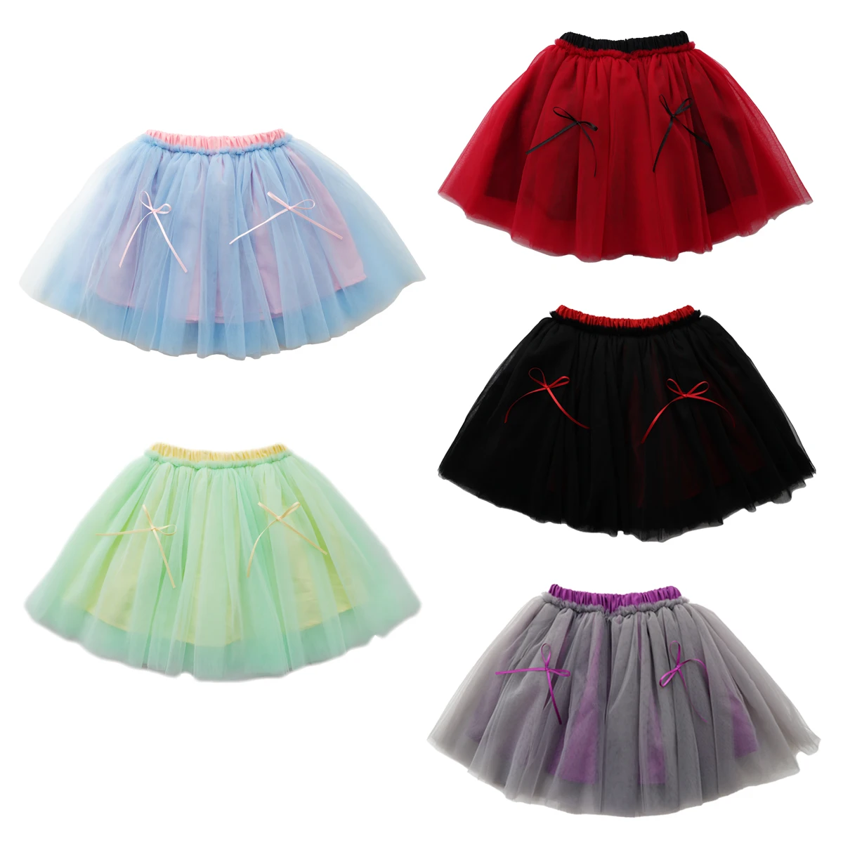 Детская хлопковая юбка-пачка с оборками