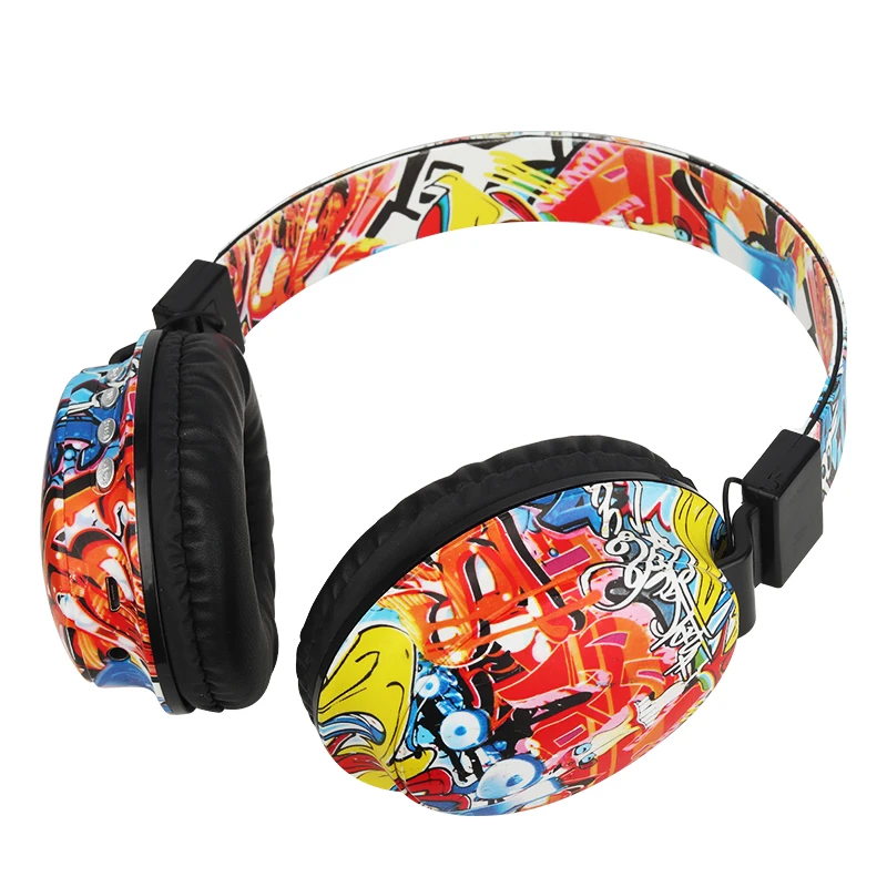Somostel Earphone Factory BK-21 Graffiti Wireless Earphone Headset BT 5.0 Gaming Headphone Computer Game Playing Earphone