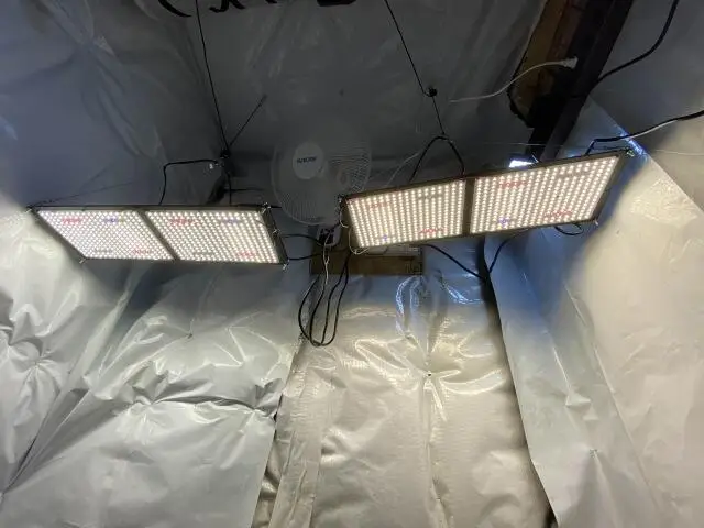 Meijiu 240W UV IR LED Grow Light For Complete Kit Mushroom Grow Tent, Samsung LM301H Mix 660NM 730NM Grow Light Grow Tent