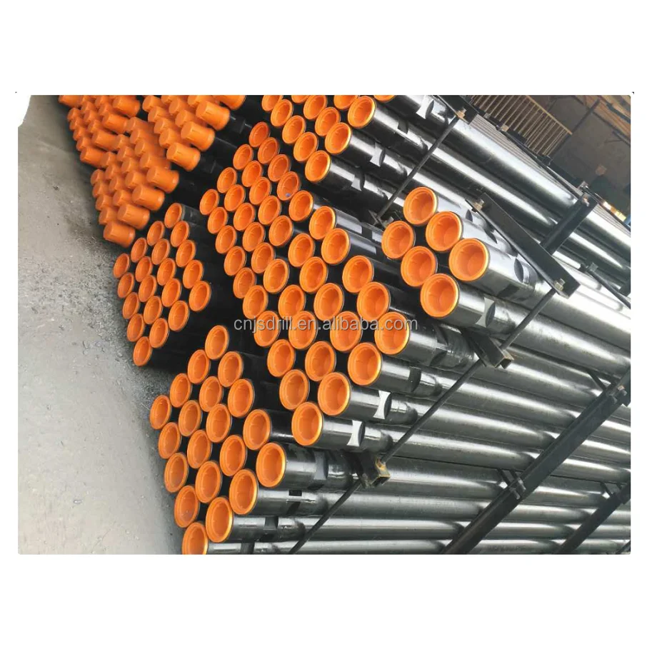 JSDRILL DTH Drill Pipe API Standard DTH Water Well Drill Rod 89mm 3Meter For Mining Blast