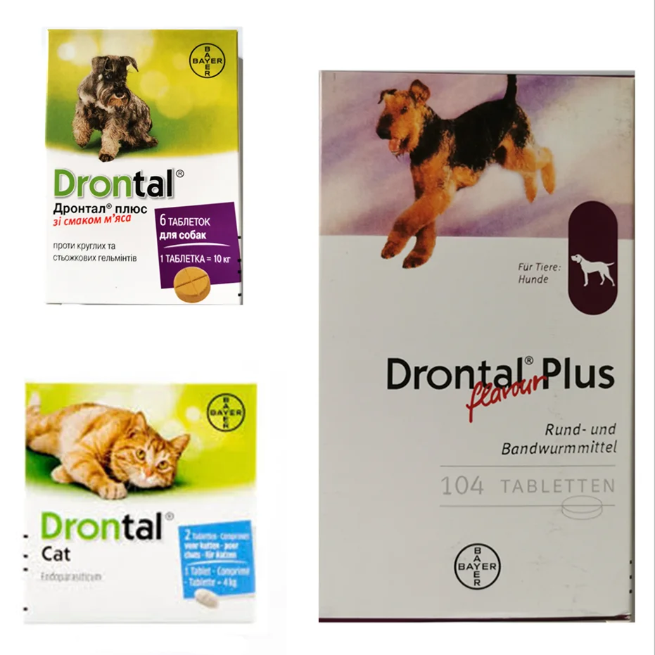 
Drontal Plus For Dog and Cat Deworm 