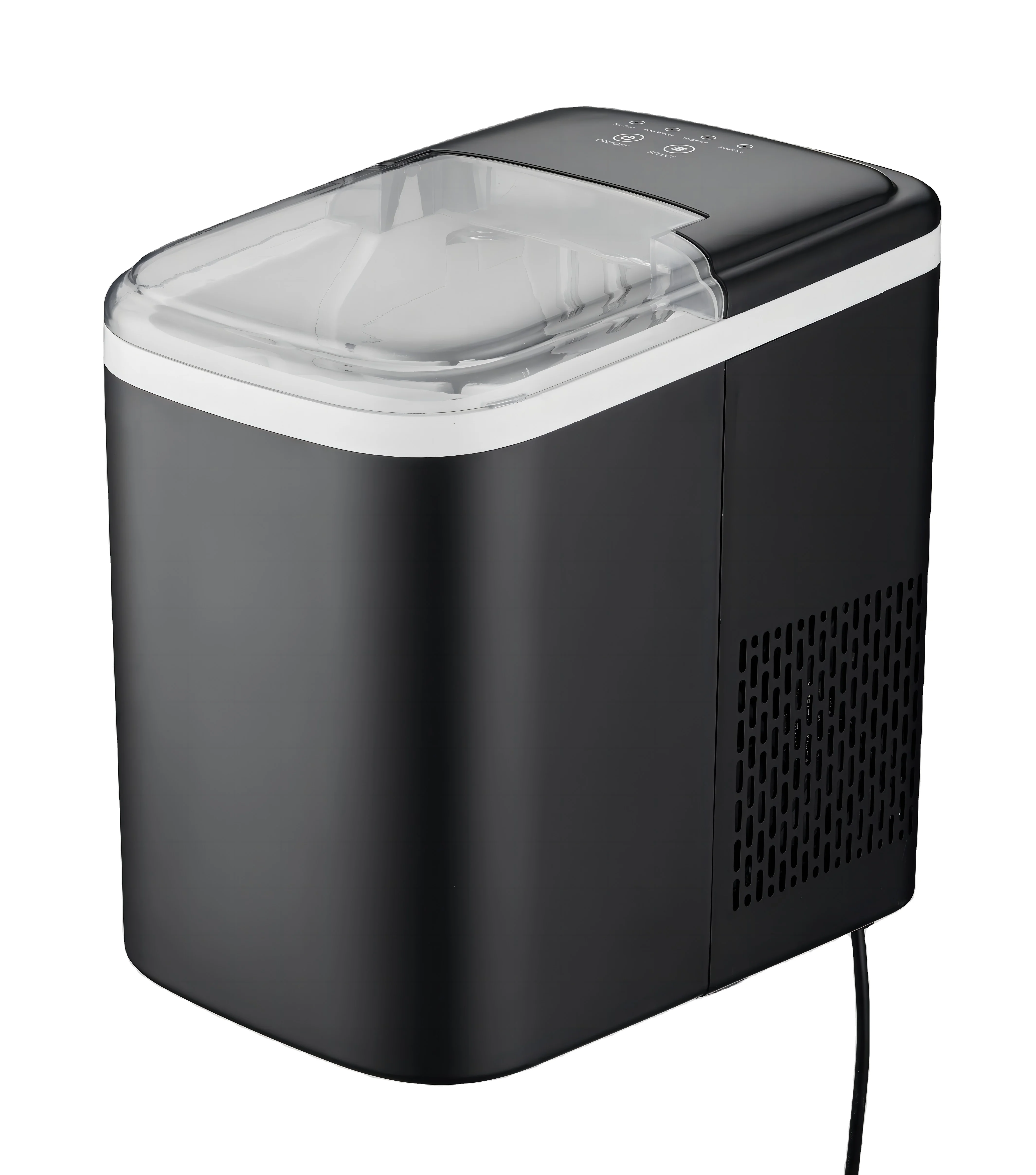 under counter ice maker machine for home 12kg bullet ice per day black white small ice making machine