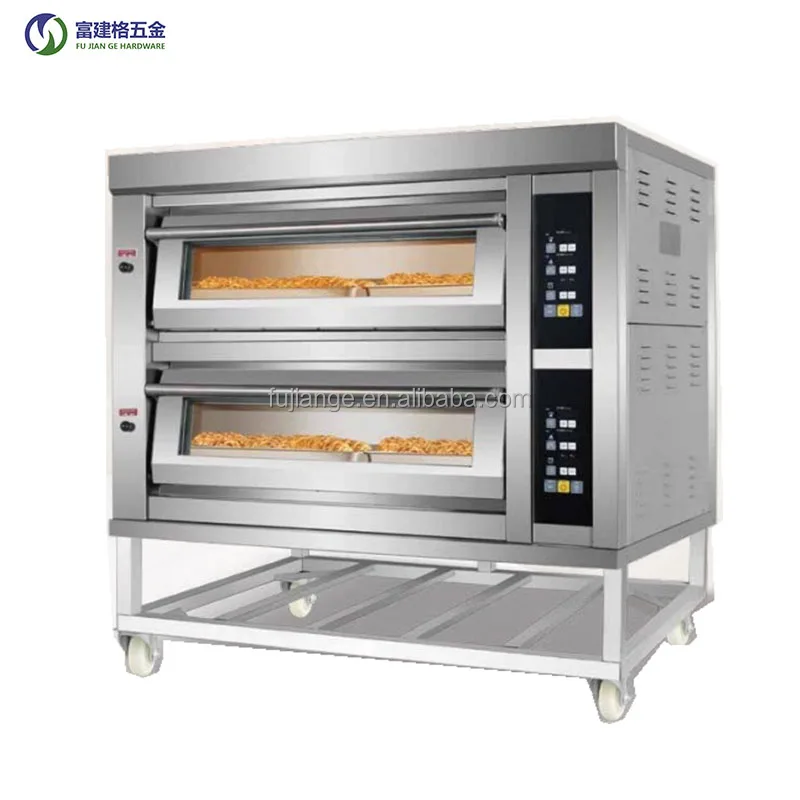Large Three 3 Deck 6 Layers Trays Gas Oven Commercial Used Professional  Fashion Type Gas Oven Deck Oven Baking Horn
