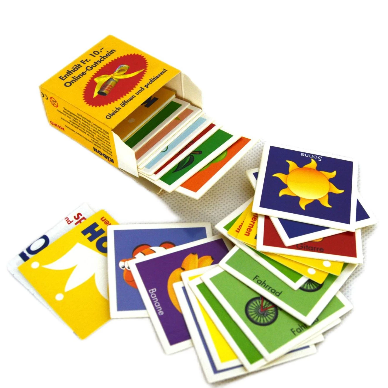 Custom Square Corner Color Printing Fashion Attractive Design Baby Toys Flash Cards For Kids Educational