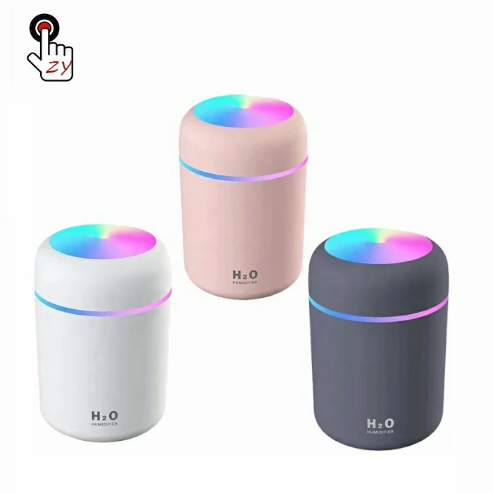 Hot Selling Portable LED Light Mini 300ml  Spray Mist Humidifier Double Wet Aroma Essential Oil Diffuser Car Usb air Humidifier