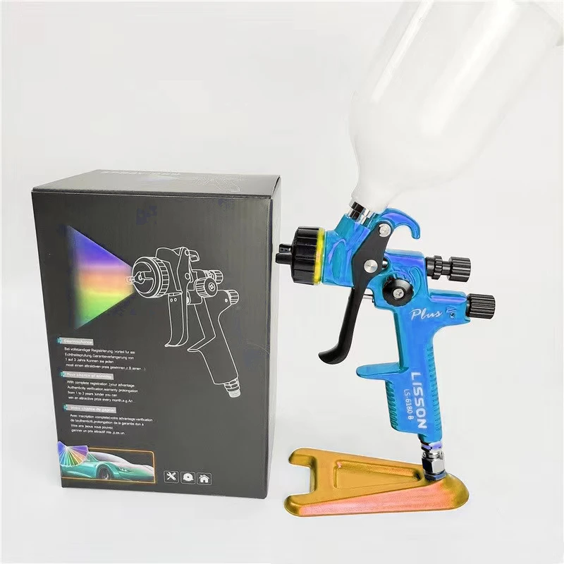Factory Direct Sales Pneumatic LS-6180 High Atomization Type Car Sheet Metal Paint Spray Gun High Efficiency Painting Tool