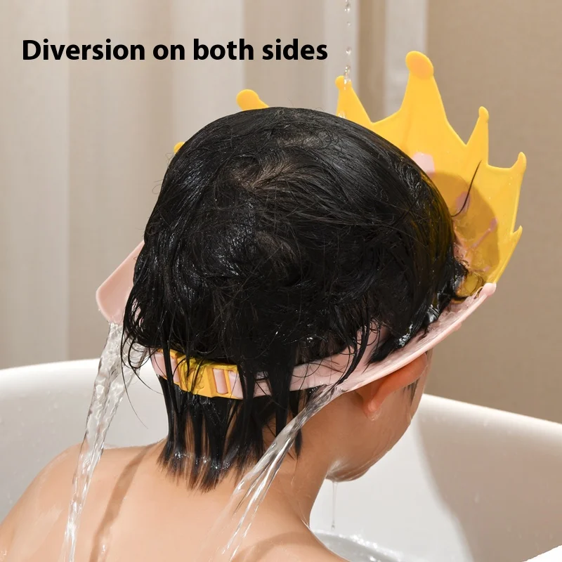 Waterproof Shampoo Hat for Children Toddler Girls Boys Ears Eyes Protect Baby Shower Cap for Baby 0-5 Years