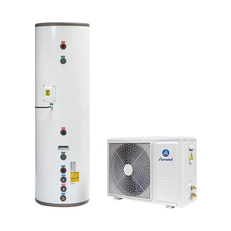 Gree Split Type Water Heater R410a Air Source to Water Inverter Commercial Home Heat Pump Electric Water Boiler Storage Tank