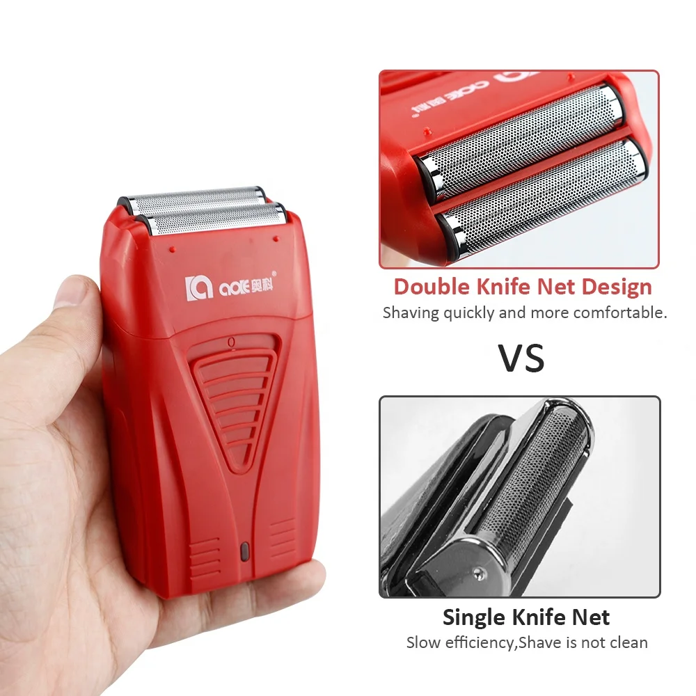 Professional Barber Hair Clipper Electric Black Haircut Power Electric Hair Clipper Double Head Reciprocating Shaver For Men