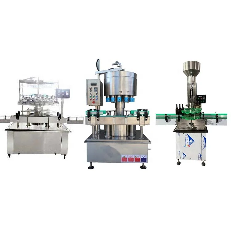 Automatic Wine Filling Machine Fruit Wine Washing Filling Capping Labeling Machine Production Line