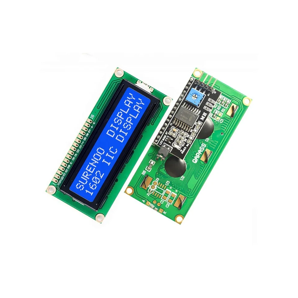 162 1602 16X2 Serial I2C IIC Yellow Green Blue White STN FSTN Character LCD Module Display Screen Panel LCM with LED Backlight