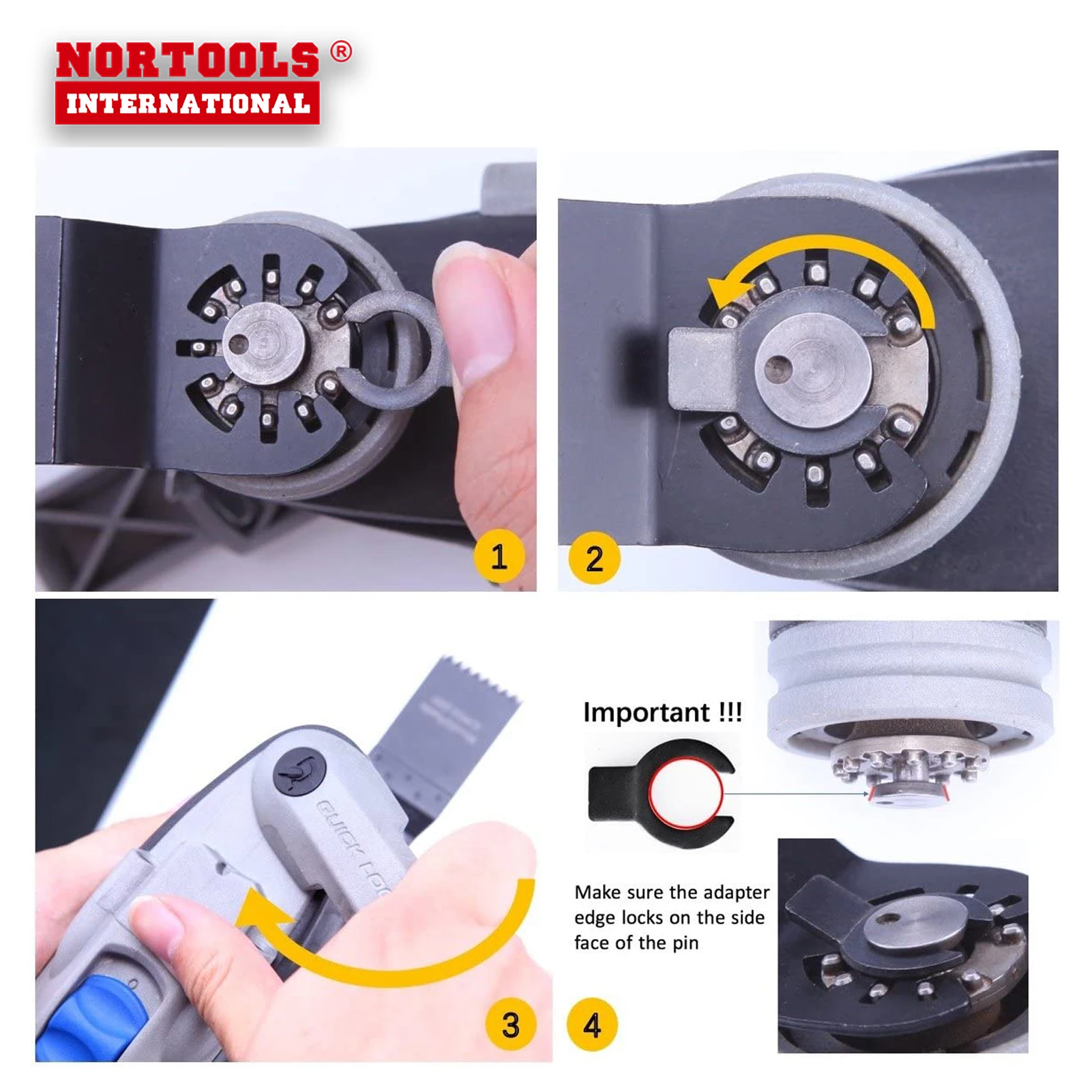Tin Coated HSS Flush Cut Starlock Oscillating Multi Tool Metal Saw Blade