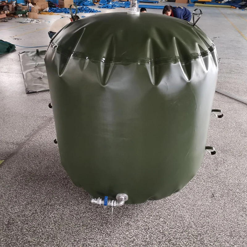 Convenient Above Ground Water Tanks Edible Oil Diesel Fuel Cryogenic Fiber PVC tarpaulin Storage Tank 20000L