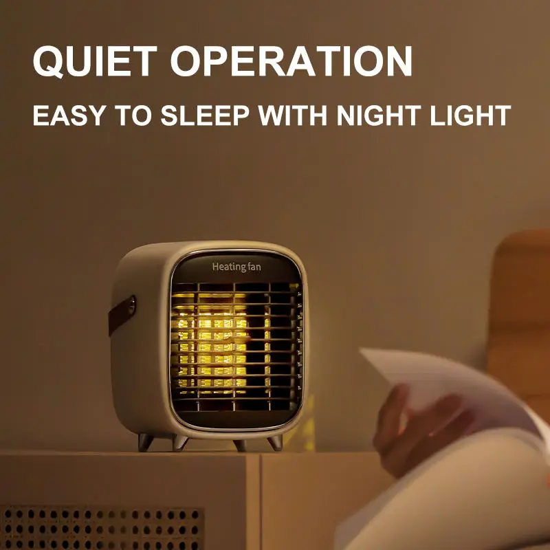 Winter Products Top Sale Indoor Personal Space Heater Portable Plug In Electric PTC Fast Heating Fan Desktop Mini Space Heater