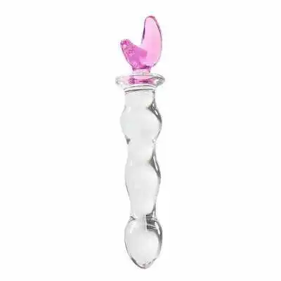 female masturbation heart shape handmade glass dildo