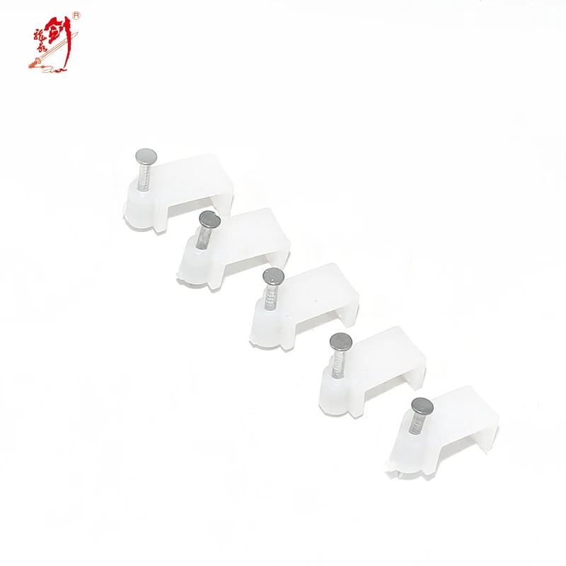High quality decorative cable clamp high carbon steel galvanized concrete cable clip nail